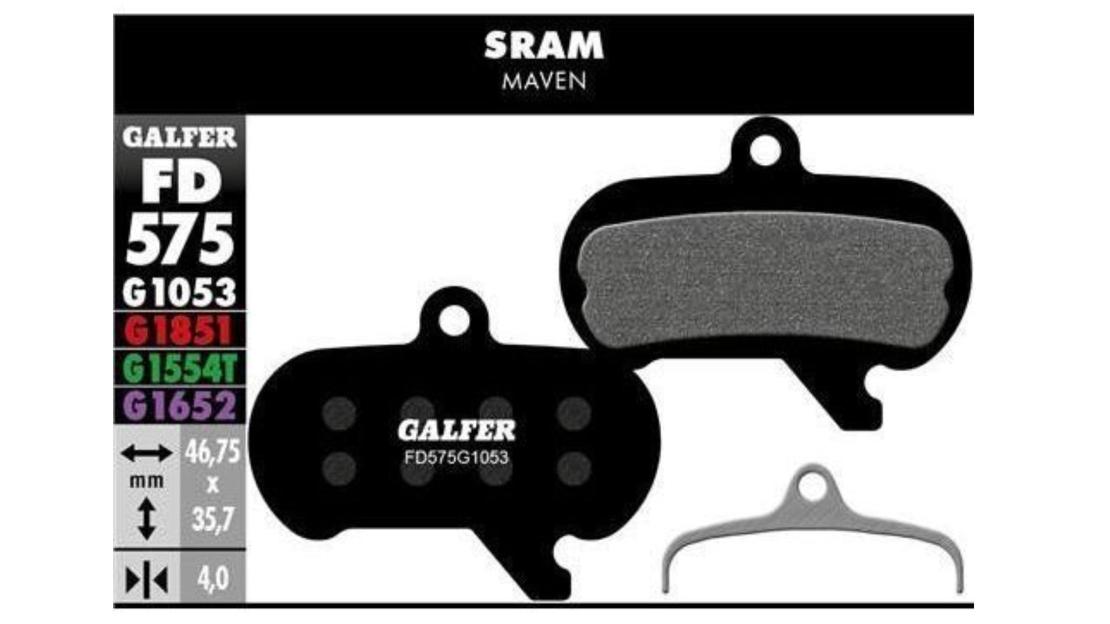 Pastillas de freno para Sram Maven Galfer Standard