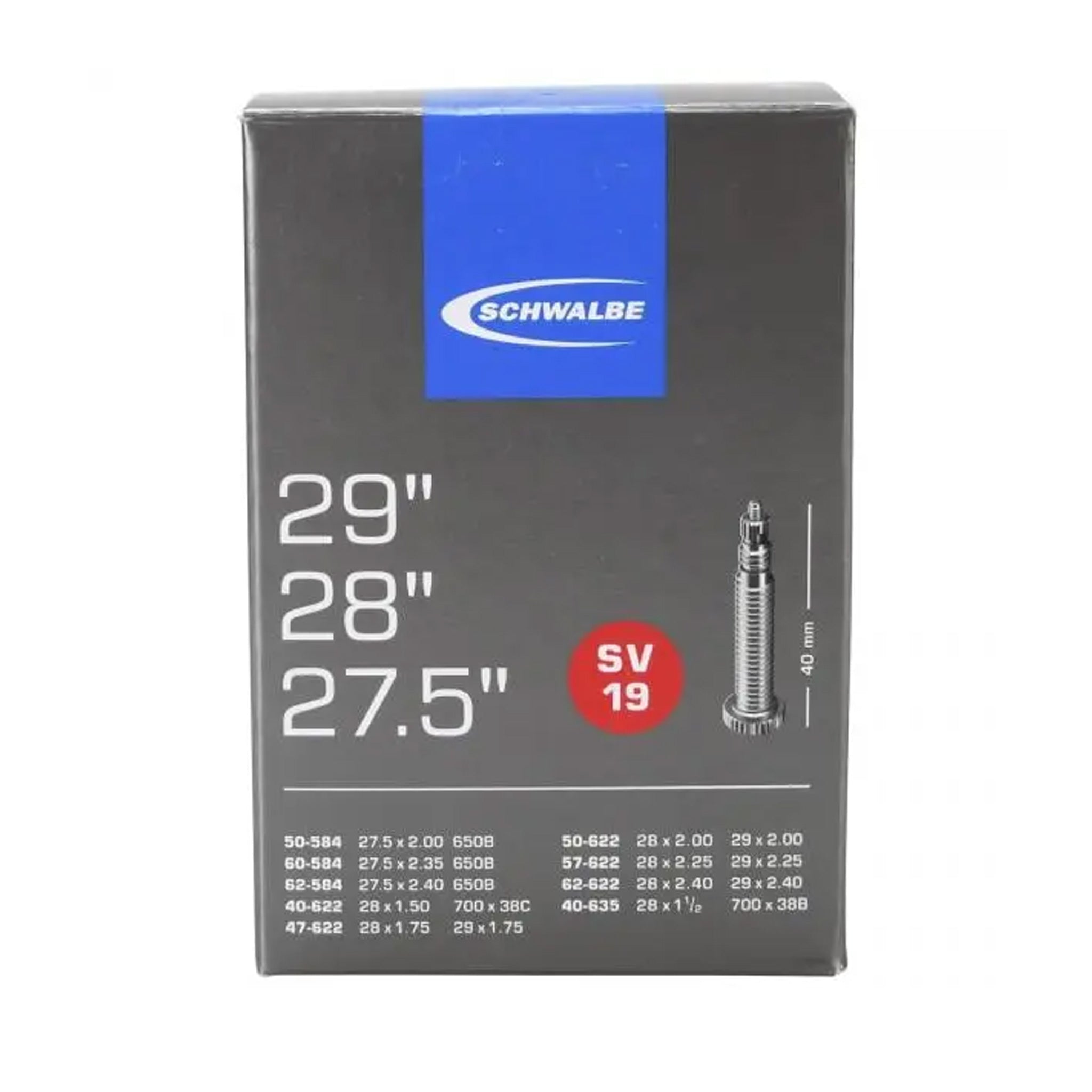 Cámara de aire Schwalbe 700C, 28 y 29 pulgadas