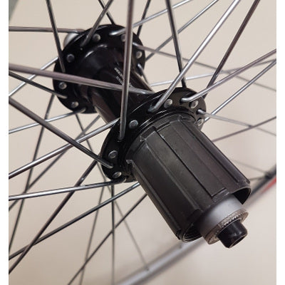 Roue vélo course 700 arrière alu cassette à blocage rapide - #3