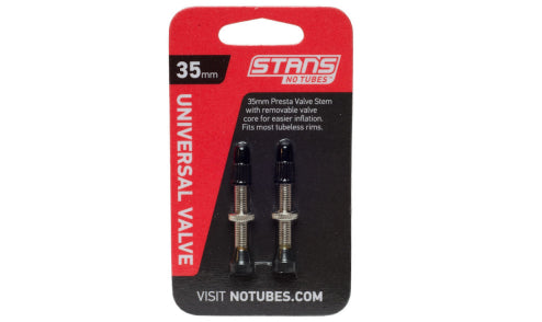 Válvulas Tubeless Presta MTB Universal Stan's Notubes 35 mm - 2 Unidades