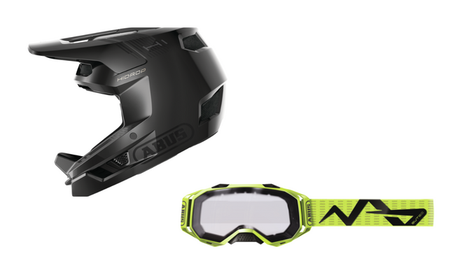 Pack casco integral Abus HiDrop + Gafas Abus Buteo