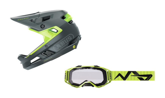 Pack casco integral Abus AirDrop MIPS + Gafas Abus Buteo