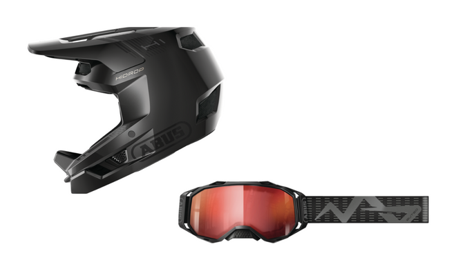 Pack casco integral Abus HiDrop + Gafas Abus Buteo