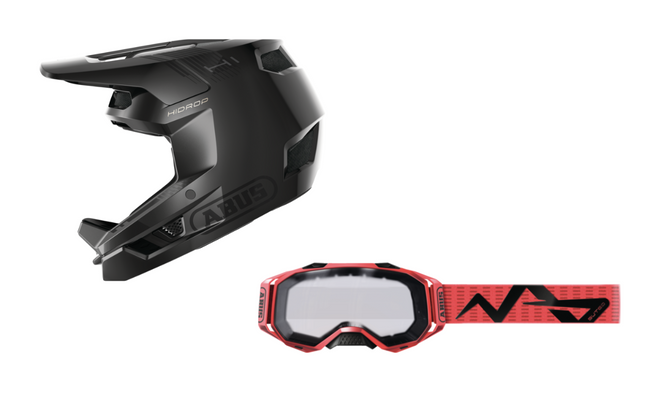Pack casco integral Abus HiDrop + Gafas Abus Buteo