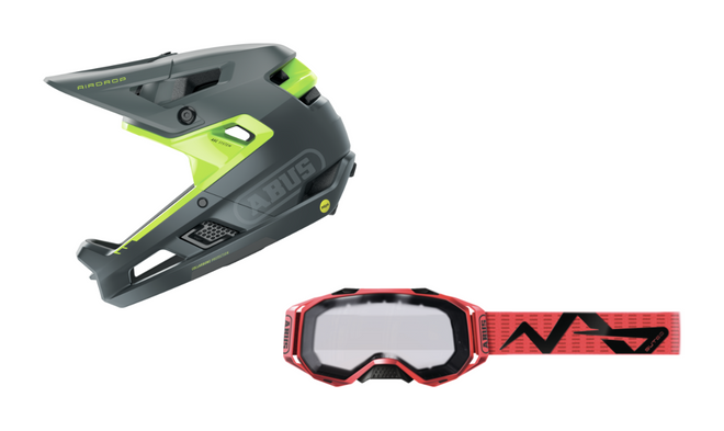 Pack casco integral Abus AirDrop MIPS + Gafas Abus Buteo