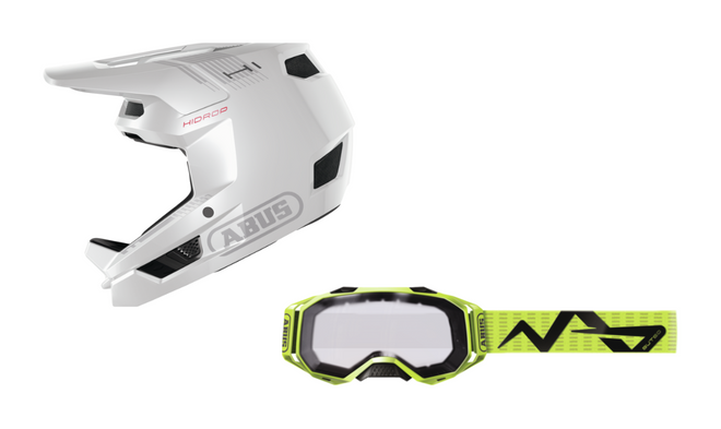 Pack casco integral Abus HiDrop + Gafas Abus Buteo