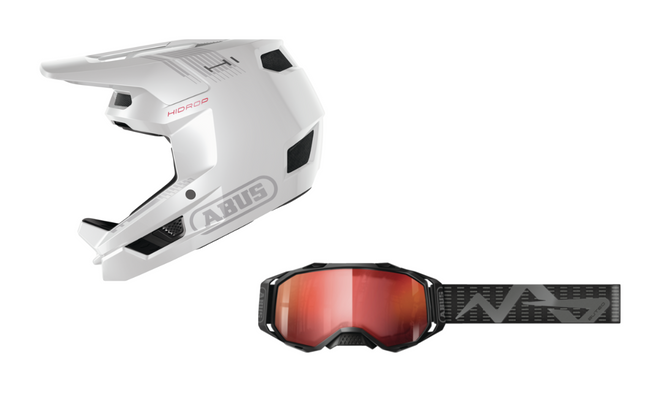 Pack casco integral Abus HiDrop + Gafas Abus Buteo