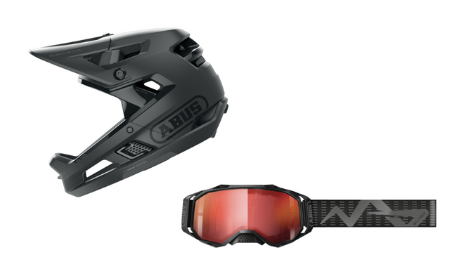 Pack casco integral Abus AirDrop MIPS + Gafas Abus Buteo