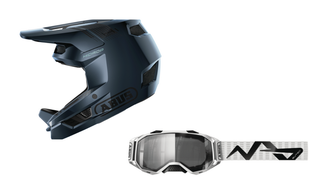 Pack casco integral Abus HiDrop + Gafas Abus Buteo