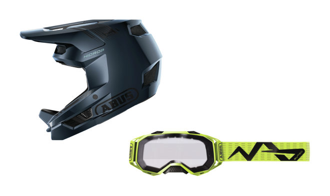 Pack casco integral Abus HiDrop + Gafas Abus Buteo