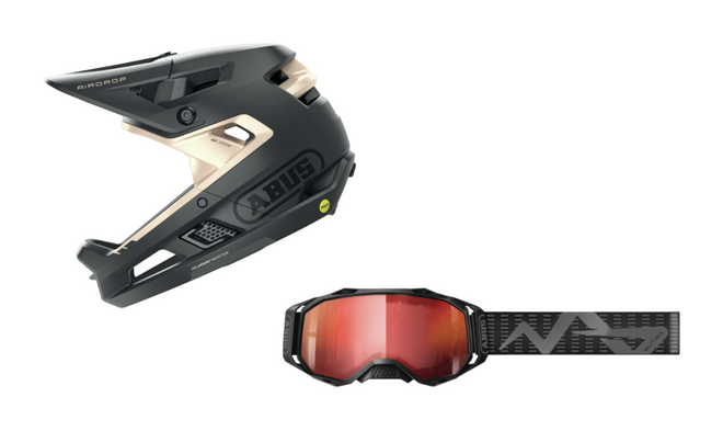 Pack casco integral Abus AirDrop MIPS + Gafas Abus Buteo
