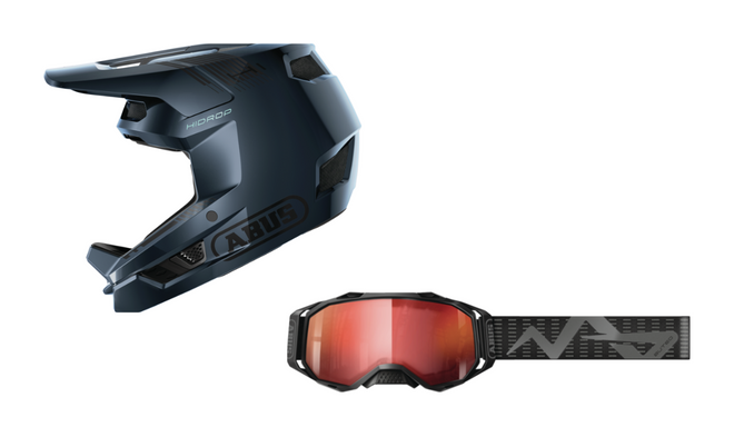 Pack casco integral Abus HiDrop + Gafas Abus Buteo