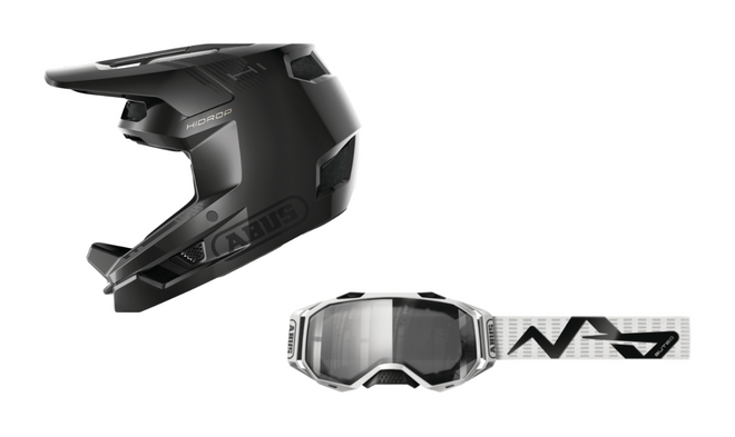 Pack casco integral Abus HiDrop + Gafas Abus Buteo