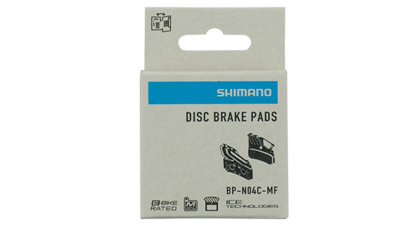Pastillas de freno Shimano Metal N04C- con aleta y muelle