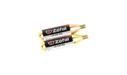 Cartucho CO2 Zéfal 25 gr con Rosca - Lote de 2 Unidades