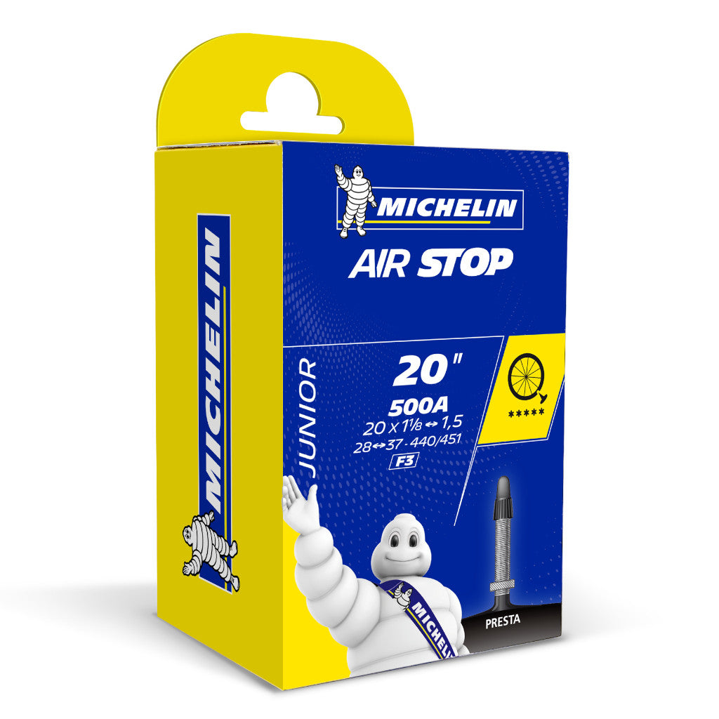 Cámara de aire Michelin  Airstop Butyl Junior - Presta - Schrader