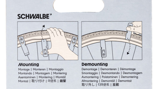 Desmontables para cubiertas Schwalbe - Juego de 3 Unidades