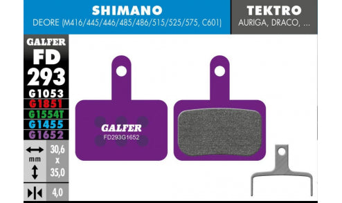 Pastillas Galfer E-Bike - Para Shimano Deore / Tektro TRP Auriga