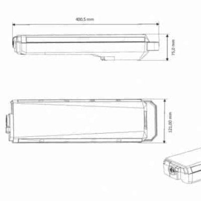 Batterie VAE pour Bosch PowerPack porte-bagages Active Line - #4