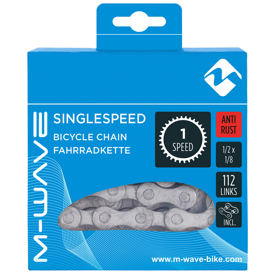 Chaine anti-rouille pour vélo mono vitesse 1/2 x 1/8 à 112 maillons #3