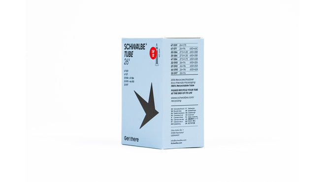 Chambre a air Schwalbe 650 avec valve Presta et Schrader 40 mm pour velo polyvalent et durable