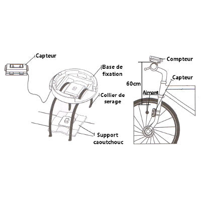 Compteur vélo simple à fil CM109 Ciclosport - #4