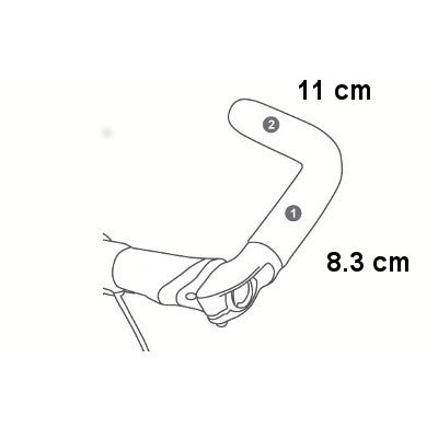 Cornes de guidon vélo modulables Evo Touring L Ergotec - #5