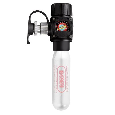 Embout gonfleur vélo cartouche CO2 avec manomètre - #1