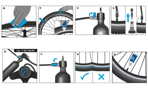 Bomba Compresor Schwalbe Tire Booster para Cubiertas Tubeless