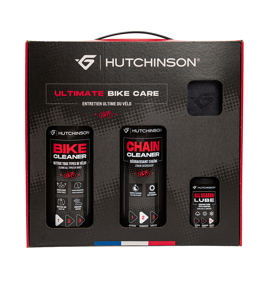 Pack completo para el mantenimiento de bicicletas Hutchinson
