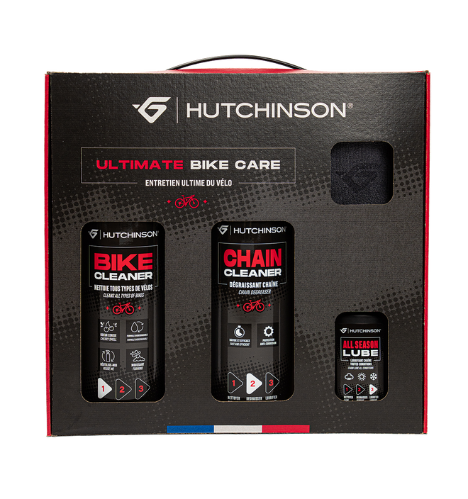Pack completo para el mantenimiento de bicicletas Hutchinson