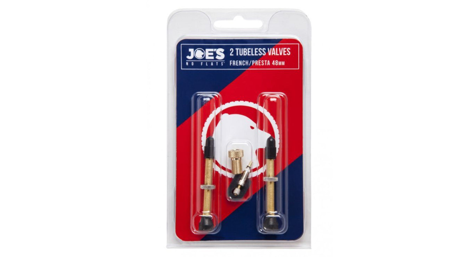 Joe's No Flats Kit de deux valves Presta pour roue Tubeless 48 mm
