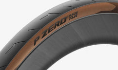 Pirelli Pneu tubeless Noir flancs marrons 622x26