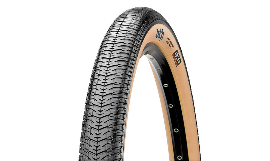 Cubierta para BMX Maxxis DTH EXO Protection Dual Dark Tan Wall