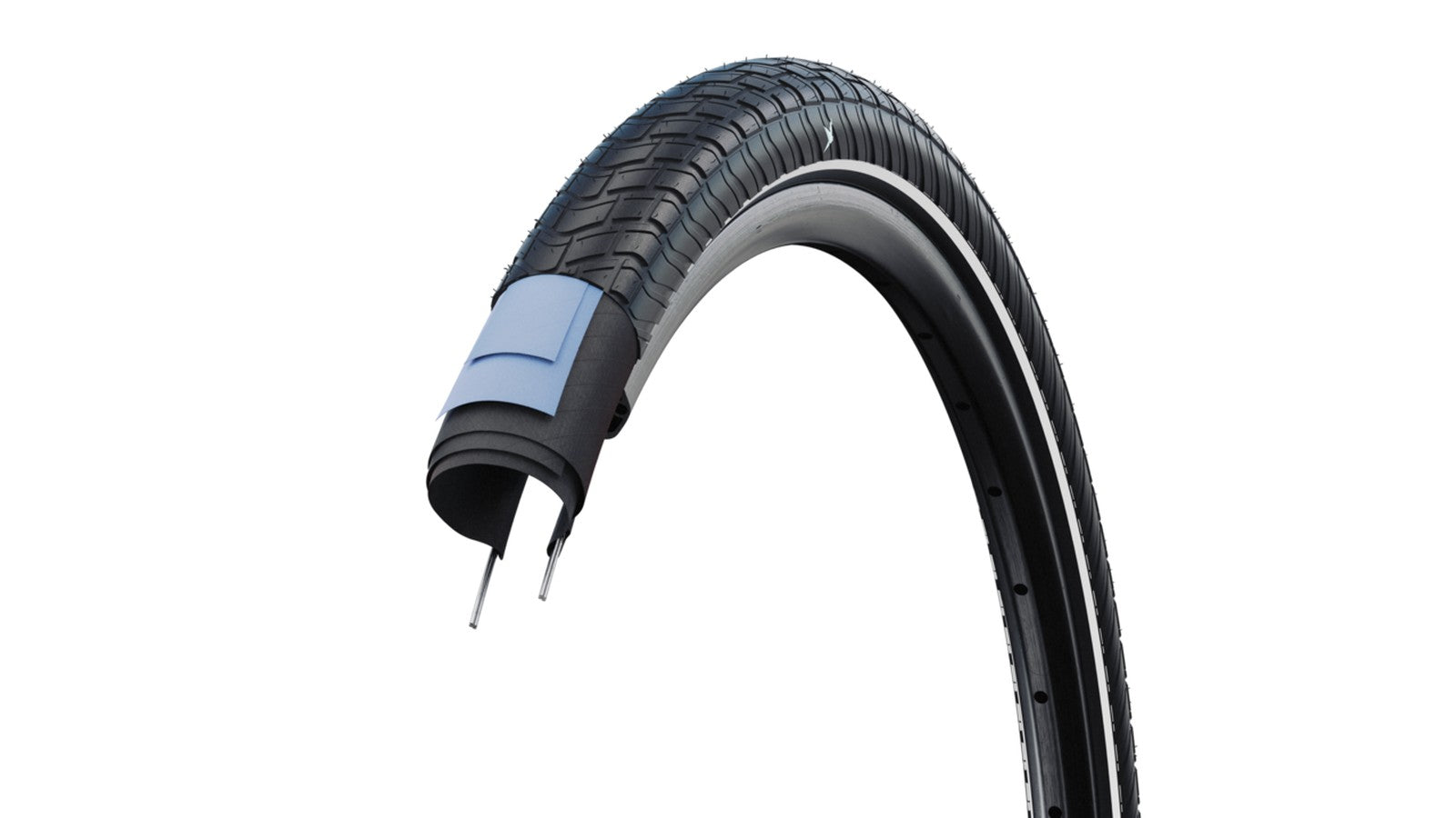 Pneu Schwalbe Motion Big Apple 27.5 pouces avec gomme Addix Green et protection RaceGuard pour VTT urbain et loisirs