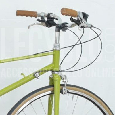 Poignées de vélo vintage caramel avec creux 110 mm - #2