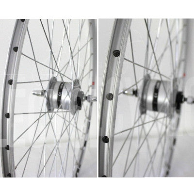 Roue avant 700 vélo de route moyeu dynamo à écrou - #4