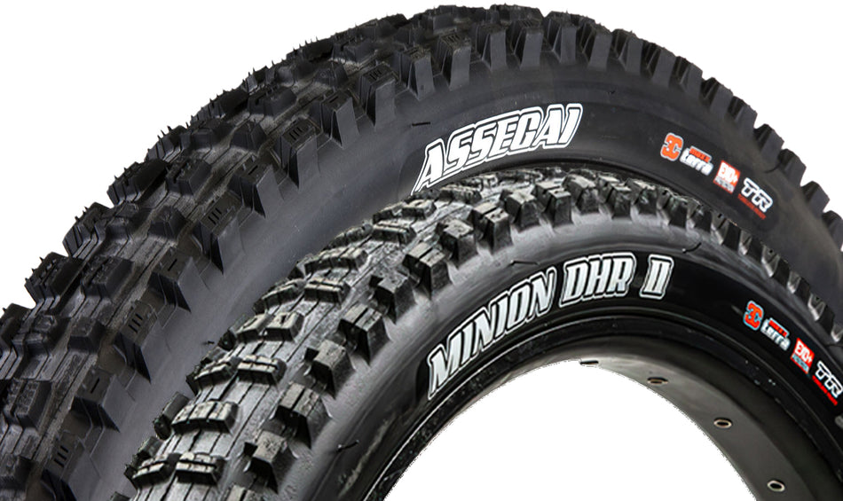 Juego de cubiertas enduro Maxxis Assegai y Minion DHR II EXO+